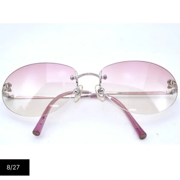 CHANEL | Accessories | Vintage Chanel Pink Ombr Glasses  display picture 2
